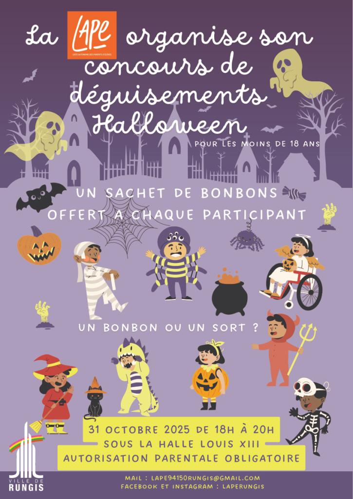 Concours de déguisements Halloween 2025