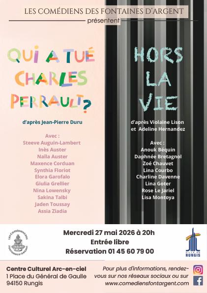 Affiche du spectacles des jeunes CFA - mai 2026