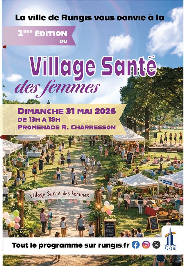 Affiche village santé des femmes
