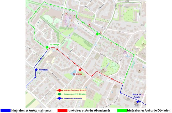 Déviation du bus 396 du 7 au 31 août 2026