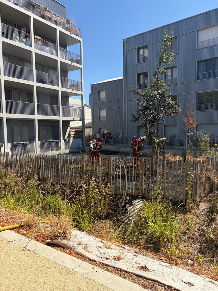 Départ de feu quartier de Montjean